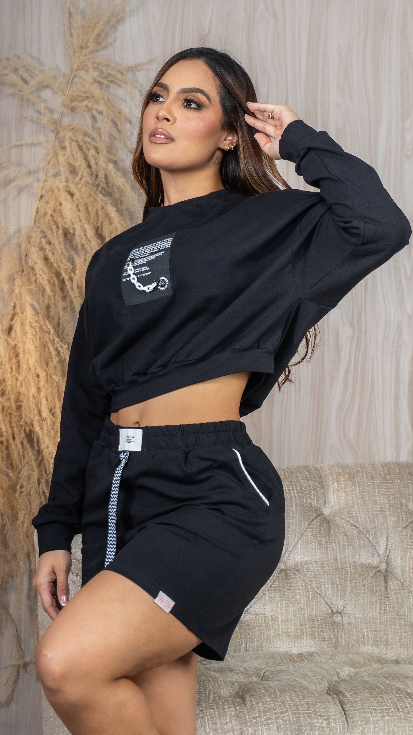 Conjunto Casual Urbano: Buzo Y Short Para Un Look Cómodo Y Con Estilo 17137