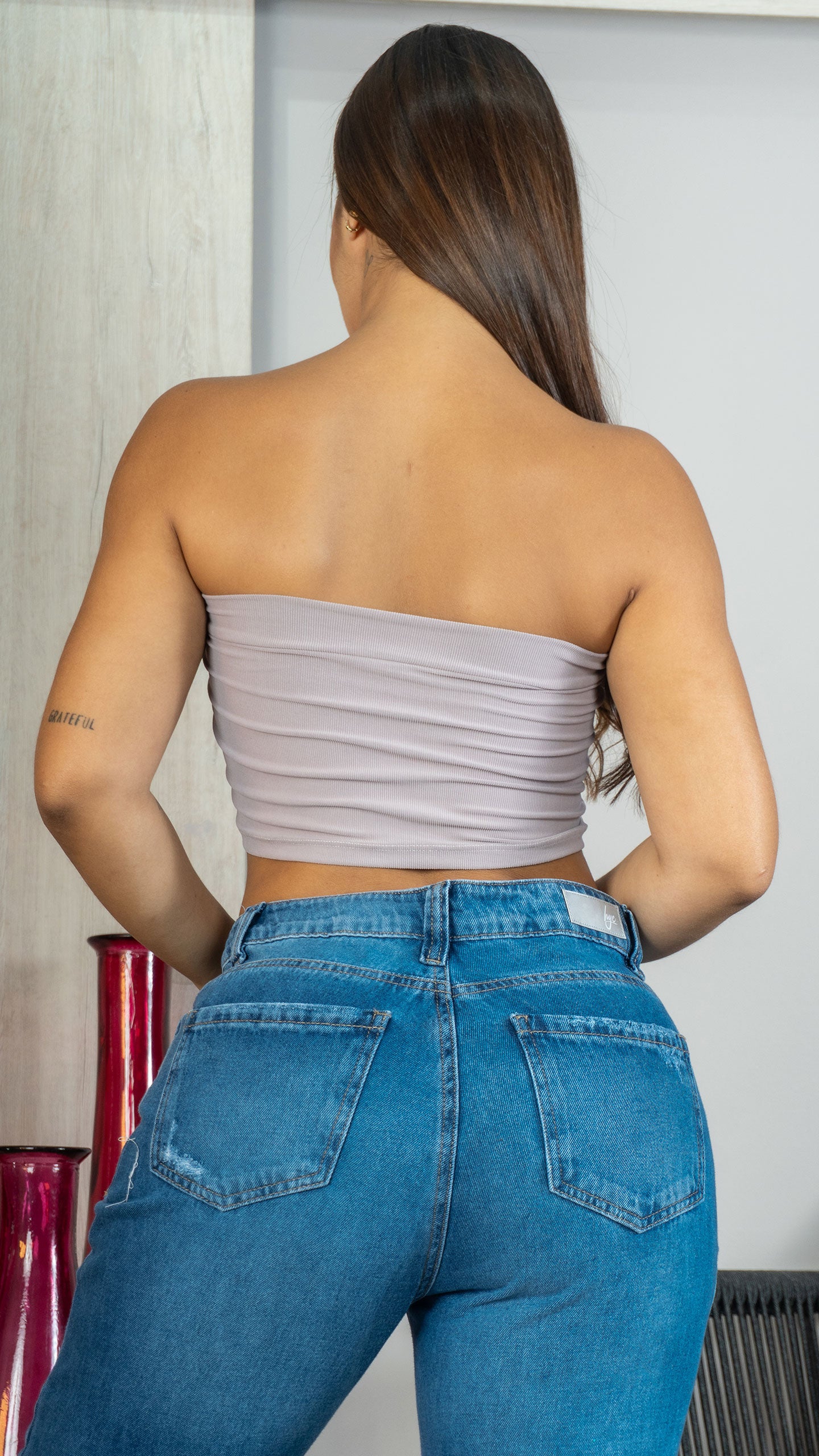 Crop Top Básico Strapless 17480