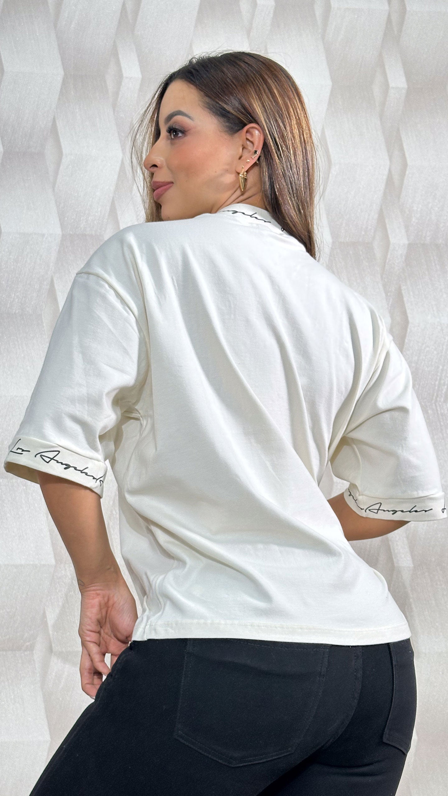 Camiseta En Algodón Oversize 17048